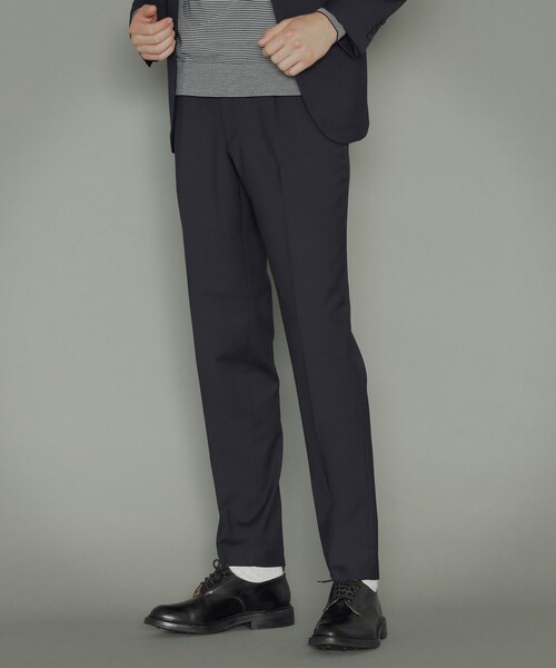 MACKINTOSH LONDON(マッキントッシュ ロンドン)の「【Breasy Jacket】ストレッチツイル無地セットアップパンツ(その他パンツ・メンズ・ダークネイビー・36/38/40/42)」の1枚目の写真