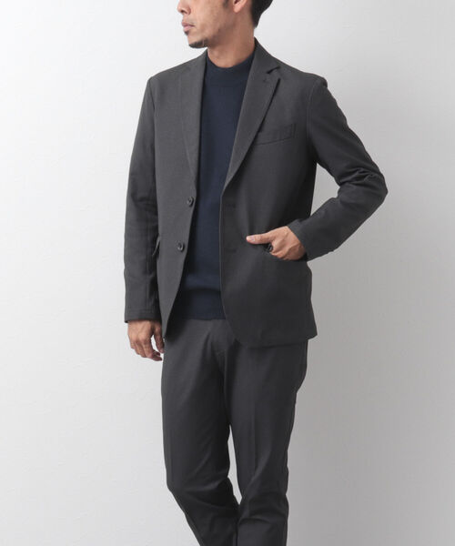 NOLLEY'S goodman（ノーリーズグッドマン）の「OXプリント スリムフィットジャケット セットアップ（テーラードジャケット・メンズ・ネイビー/グレー・M/S/XL/L）」の21枚目の写真