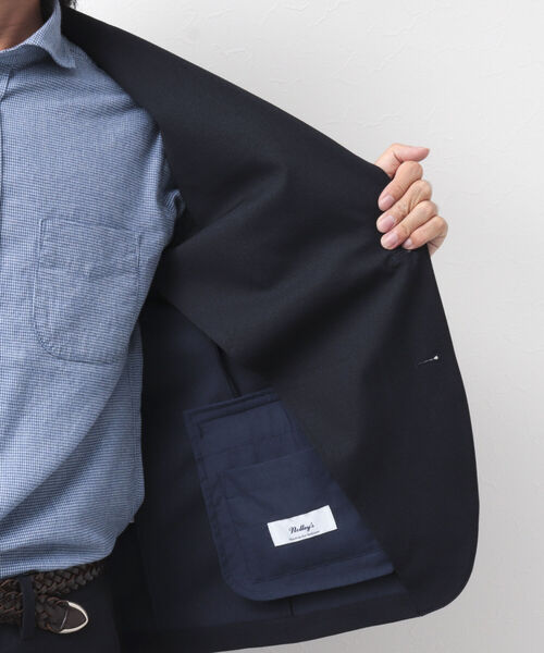 NOLLEY'S goodman（ノーリーズグッドマン）の「OXプリント スリムフィットジャケット セットアップ（テーラードジャケット・メンズ・ネイビー/グレー・M/S/XL/L）」の16枚目の写真