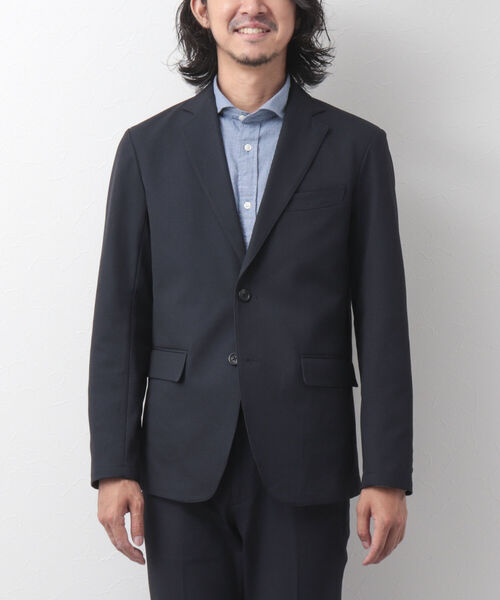 NOLLEY'S goodman（ノーリーズグッドマン）の「OXプリント スリムフィットジャケット セットアップ（テーラードジャケット・メンズ・ネイビー/グレー・M/S/XL/L）」の5枚目の写真