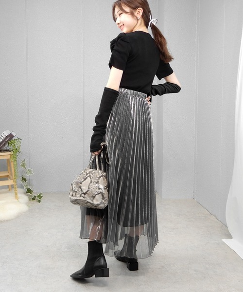 minia（ミニア）の「ソックスブーツ　◆（ブーツ・レディース・ブラック/ベージュ/モカ/カーキ・LL/M/S/L）」の9枚目の写真