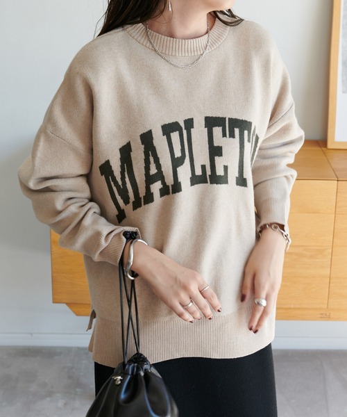 DISCOAT（ディスコート）の「ジャガードロゴプルオーバー（ニット/セーター・レディース・ブラウン/ブルー/アイボリー・FREE）」の14枚目の写真