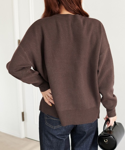 DISCOAT（ディスコート）の「ジャガードロゴプルオーバー（ニット/セーター・レディース・ブラウン/ブルー/アイボリー・FREE）」の8枚目の写真