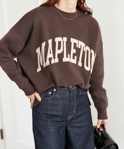 DISCOAT（ディスコート）の「ジャガードロゴプルオーバー（ニット/セーター・レディース・ブラウン/ブルー/アイボリー・FREE）」の18枚目の写真