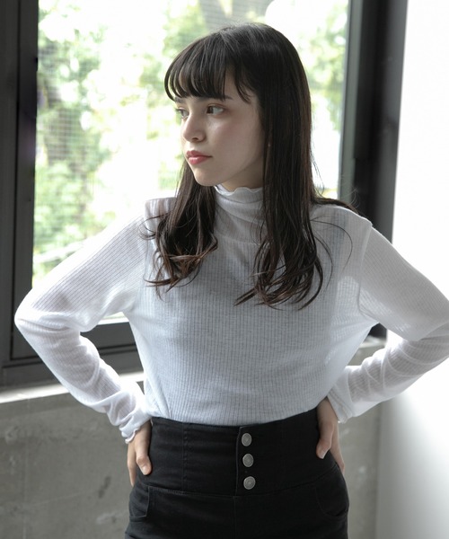 GLOBAL WORK（グローバルワーク）の「シアーメローインナー/AND YUA ANY/150898（その他トップス・キッズ・ホワイト/ブラック/ブルー/パープル系その他5・150cm/160cm）」の5枚目の写真