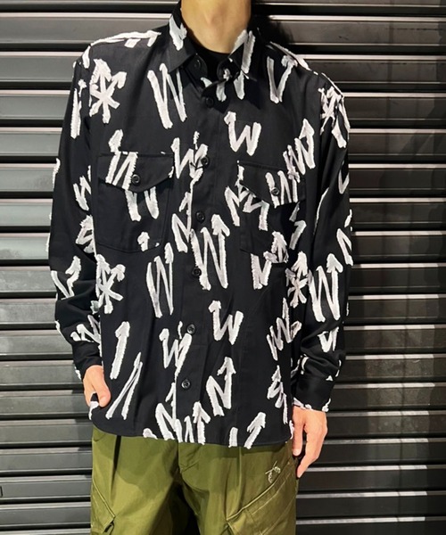 roarguns(ロアーガンズ)の「ARROW CUT JACQUARD SHIRT(シャツ/ブラウス・メンズ・ブラック・1/3)」の15枚目の写真
