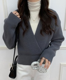 カシュクールニットプルオーバー