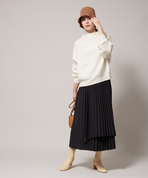 ROPE'（ロペ）の「【新色追加】スウェットライクボートネックニット（ニット/セーター・レディース・オフホワイト/ベージュ/ネイビー/ピンク系その他2・38）」の18枚目の写真