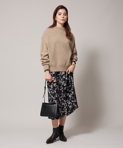 ROPE'（ロペ）の「【新色追加】スウェットライクボートネックニット（ニット/セーター・レディース・オフホワイト/ベージュ/ネイビー/ピンク系その他2・38）」の19枚目の写真