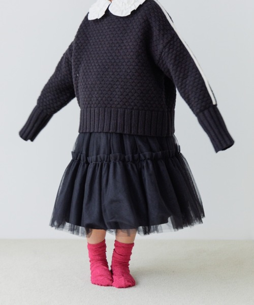 LOWRYS FARM（ローリーズファーム）の「チュールスカート　174201（スカート・キッズ・ブラック/ブルー・110cm/120cm/130cm/140cm/150cm）」の2枚目の写真