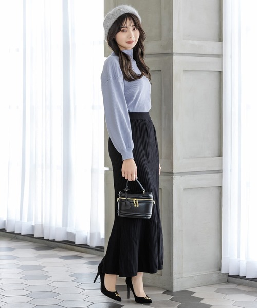 Julia Boutique(ジュリアブティック)の「Bロゴ付きシャギータッチベレー帽/22650(ハンチング/ベレー帽・レディース・ホワイト/グレー/ベージュ・ONE)」の12枚目の写真