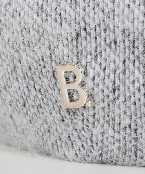 Julia Boutique(ジュリアブティック)の「Bロゴ付きシャギータッチベレー帽/22650(ハンチング/ベレー帽・レディース・ホワイト/グレー/ベージュ・ONE)」の16枚目の写真
