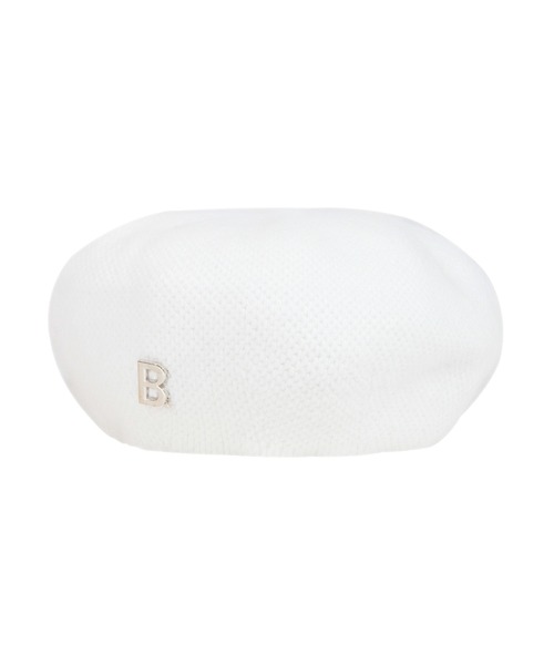 Julia Boutique(ジュリアブティック)の「Bロゴ付きシャギータッチベレー帽/22650(ハンチング/ベレー帽・レディース・ホワイト/グレー/ベージュ・ONE)」の13枚目の写真