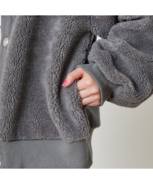 THE SHINZONE(ザ シンゾーン)の「THE SHINZONE BOA CAPLIN BLOUSON 22AMSJK03(ブルゾン・レディース・ブラウン/グレー/オフホワイト・FREE)」の14枚目の写真