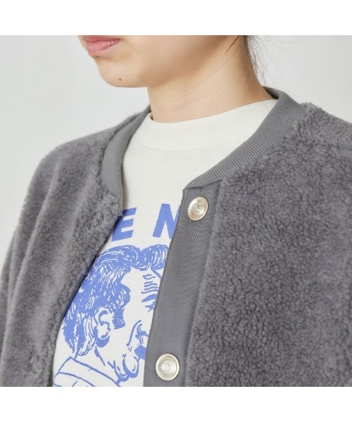 THE SHINZONE(ザ シンゾーン)の「THE SHINZONE BOA CAPLIN BLOUSON 22AMSJK03(ブルゾン・レディース・ブラウン/グレー/オフホワイト・FREE)」の12枚目の写真