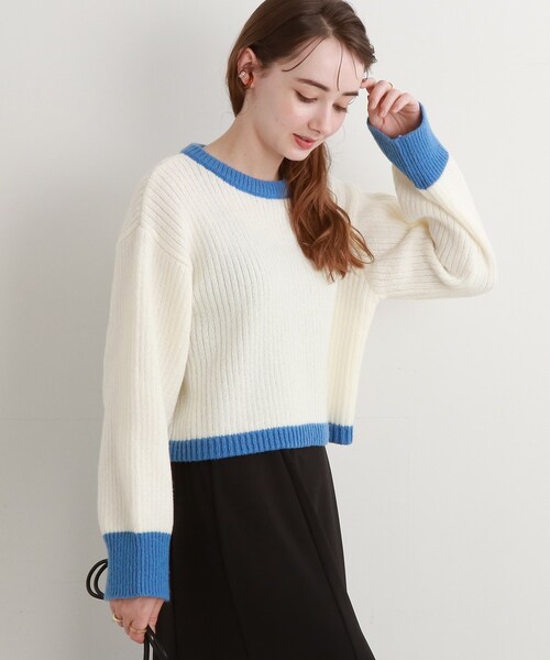 Cutie Blonde（キューティーブロンド）の「◆ショート丈ニットプルオーバー（ニット/セーター・レディース・ブラック系4/ホワイト系その他5/オレンジ系その他4/ライトパープル・00）」の20枚目の写真