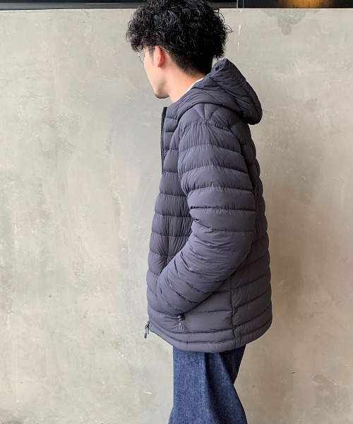 DANTON/ダントン] 2WAYストレッチナイロン ミドルダウンジャケット