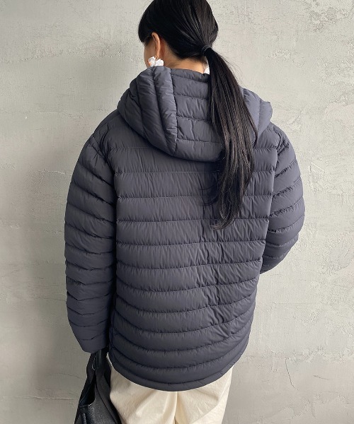 DANTON/ダントン] 2WAYストレッチナイロン ミドルダウンジャケット