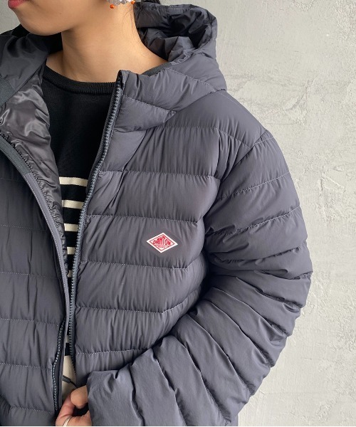 DANTON/ダントン] 2WAYストレッチナイロン ミドルダウンジャケット