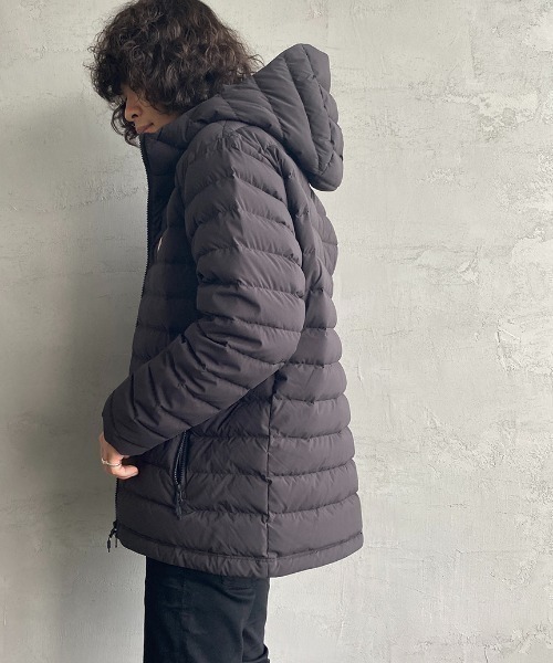 DANTON/ダントン] 2WAYストレッチナイロン ミドルダウンジャケット