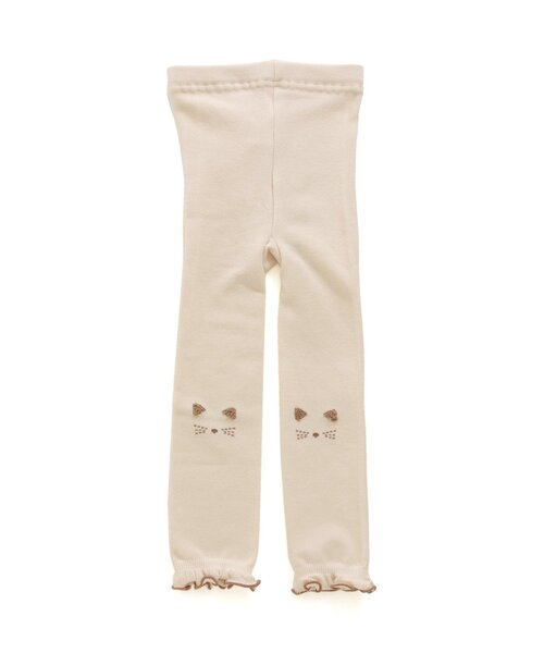 apres les cours（アプレレクール）の「ねこちゃんレギンス（レギンス/スパッツ・キッズ・アイボリー/チャコール・110/140/90/100/120）」の3枚目の写真