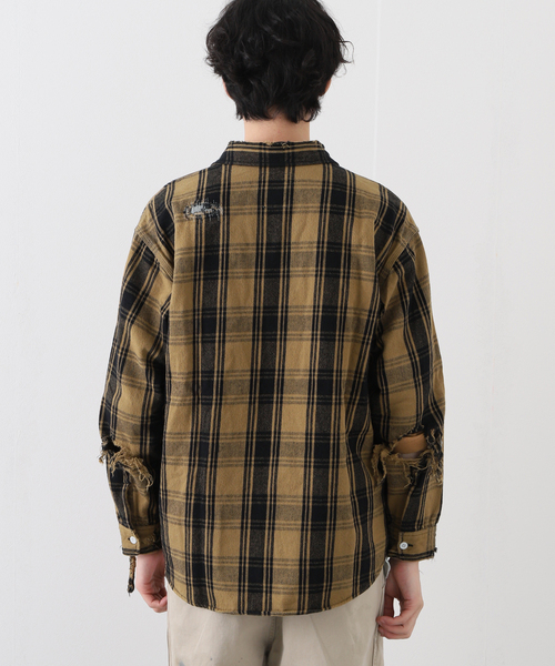 セール】【BOWWOW / バウワウ】CRUSH FLANNEL SHIRTS KING SIZE
