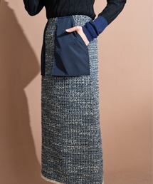 LHELBIE | ツイード異素材スカート(スカート)