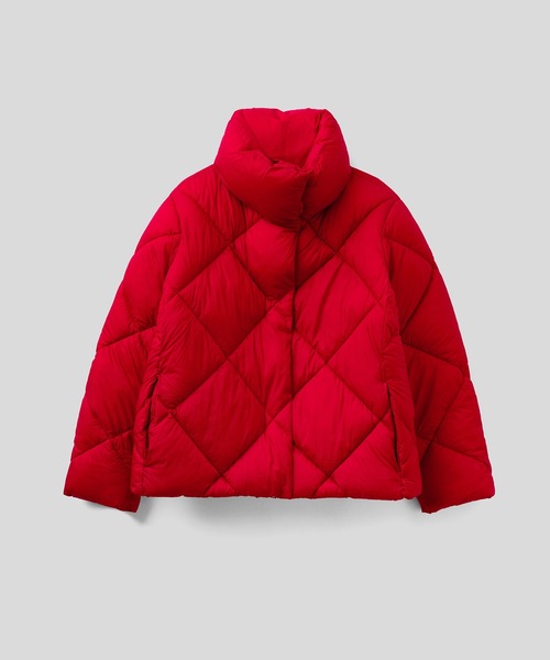 BENETTON (UNITED COLORS OF BENETTON)（ベネトンユナイテッドカラーズオブベネトン）の「【GREEN B】ビッグスタンドカラーキルティング中綿ジャケット（その他アウター・レディース・ブラック/レッド/ライトブルー・42/40/38/44）」の17枚目の写真
