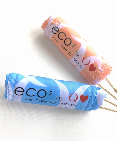 Q(キュー)の「モノグラムエコバッグ(エコバッグ/サブバッグ・レディース・ライトグリーン/ラベンダー/ライトブルー/オレンジ・ONE SIZE)」の9枚目の写真