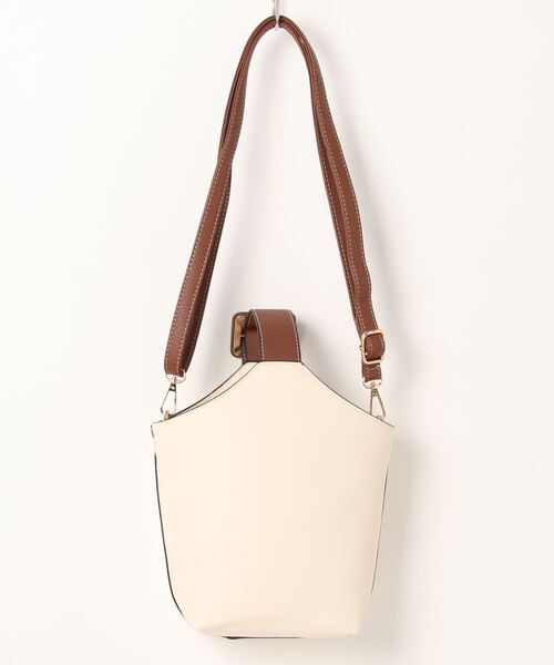 KOBE LETTUCE（コウベレタス）の「2wayステッチワンハンドルバッグ（ハンドバッグ・レディース・グレイッシュベージュ/ブラック系その他/ホワイト系その他/キャメル・FREE）」の14枚目の写真