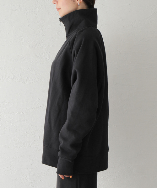 ALORE（アローレ）の「【ALORE/アローレ】ハーフジップスウェット（スウェット・レディース・チャコールグレー/ブラック/ネイビー・FREE）」の18枚目の写真