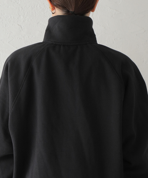 ALORE（アローレ）の「【ALORE/アローレ】ハーフジップスウェット（スウェット・レディース・チャコールグレー/ブラック/ネイビー・FREE）」の21枚目の写真