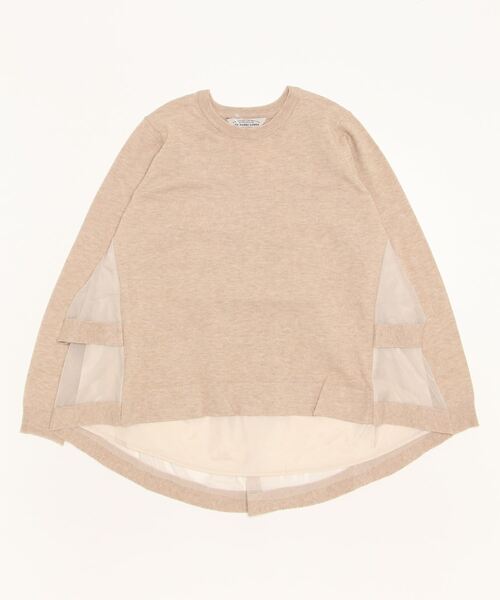 B'2nd（ビーセカンド）の「＠ＴＯＲＲＡＺＺＯＤＯＮＮＡ／バックメッシュニット（ニット/セーター・レディース・ベージュ/ブラック・F）」の2枚目の写真