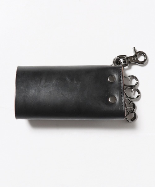 MR.OLIVE(ミスターオリーブ)の「MR.OLIVE/ミスターオリーブ E.O.I / HORWEEN CHROMEXCEL LEATHER / 2DOTS KEY CASE キーケース レザーケース(キーケース/キーアクセサリー・メンズ・ブラウン/ブラック・FREE)」の7枚目の写真