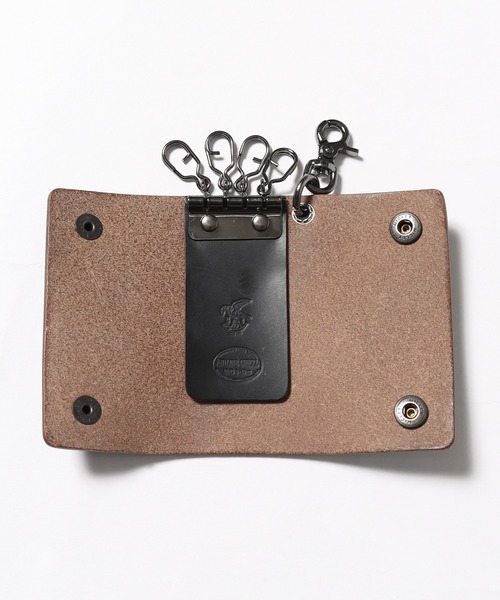 MR.OLIVE(ミスターオリーブ)の「MR.OLIVE/ミスターオリーブ E.O.I / HORWEEN CHROMEXCEL LEATHER / 2DOTS KEY CASE キーケース レザーケース(キーケース/キーアクセサリー・メンズ・ブラウン/ブラック・FREE)」の3枚目の写真