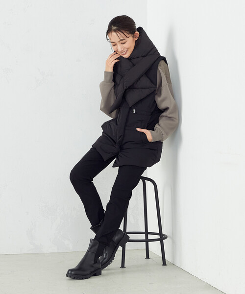 COMME CA MODELS(コムサモデルズ)の「【美しい ベーシックパンツ】裏起毛 ハイテンションパンツ(その他パンツ・レディース・ブラック/ライトグレー/グリーン・XX-SMALL/X-SMALL/SMALL/MEDIUM/LARGE/X-LARGE/XX-LARGE)」の6枚目の写真