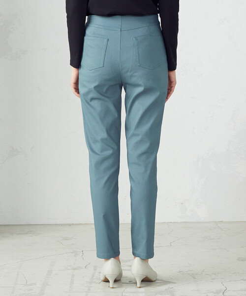 COMME CA MODELS(コムサモデルズ)の「【美しい ベーシックパンツ】裏起毛 ハイテンションパンツ(その他パンツ・レディース・ブラック/ライトグレー/グリーン・XX-SMALL/X-SMALL/SMALL/MEDIUM/LARGE/X-LARGE/XX-LARGE)」の14枚目の写真