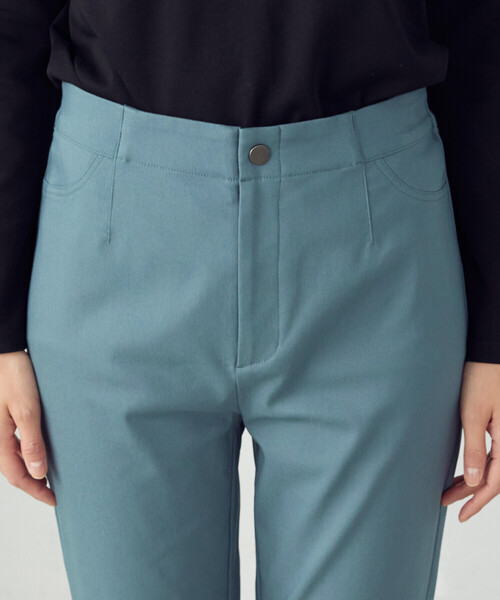 COMME CA MODELS(コムサモデルズ)の「【美しい ベーシックパンツ】裏起毛 ハイテンションパンツ(その他パンツ・レディース・ブラック/ライトグレー/グリーン・XX-SMALL/X-SMALL/SMALL/MEDIUM/LARGE/X-LARGE/XX-LARGE)」の15枚目の写真