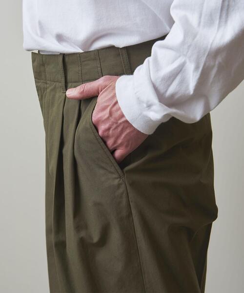 Steven Alan VENTILE ツープリーツ スラックスワイド STEVEN ALAN スラックス 「Steven Alan」 ウール
