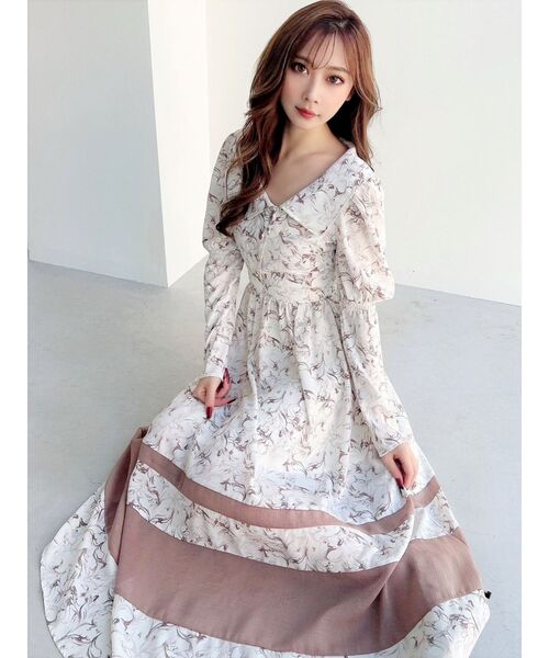 RESEXXY(リゼクシー)の「アシメカラー切替フレアワンピース(ワンピース・レディース・その他1/アイボリー/ネイビー・FREE)」の22枚目の写真