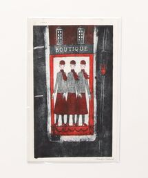 salle de bal（サルデバル）の「【 西脇 光重 / NISHIWAKI MITSUSHIGE 】 エッチング アート 絵 版画 インテリア NPP NISHIWAKI B（ポスター/アート・キッズ）」