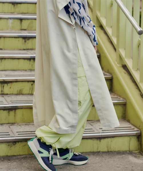 miette（ミエット）の「ｽﾀﾝﾄﾞｶﾗｰｹｰﾌﾟｺｰﾄ（ステンカラーコート・レディース・ブラック/アイボリー・FREE）」の6枚目の写真