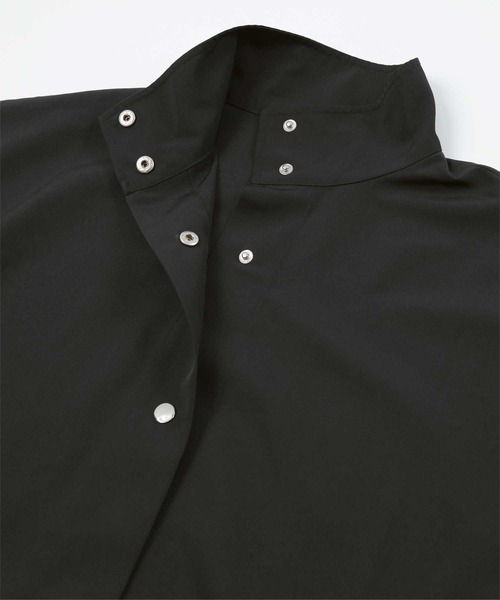 miette（ミエット）の「ｽﾀﾝﾄﾞｶﾗｰｹｰﾌﾟｺｰﾄ（ステンカラーコート・レディース・ブラック/アイボリー・FREE）」の12枚目の写真