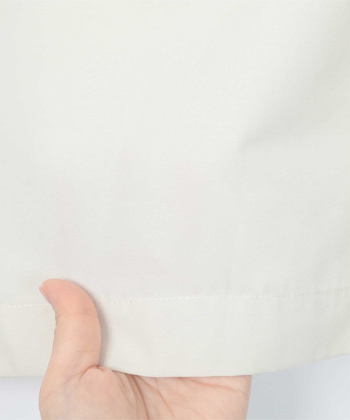 miette（ミエット）の「ｽﾀﾝﾄﾞｶﾗｰｹｰﾌﾟｺｰﾄ（ステンカラーコート・レディース・ブラック/アイボリー・FREE）」の15枚目の写真