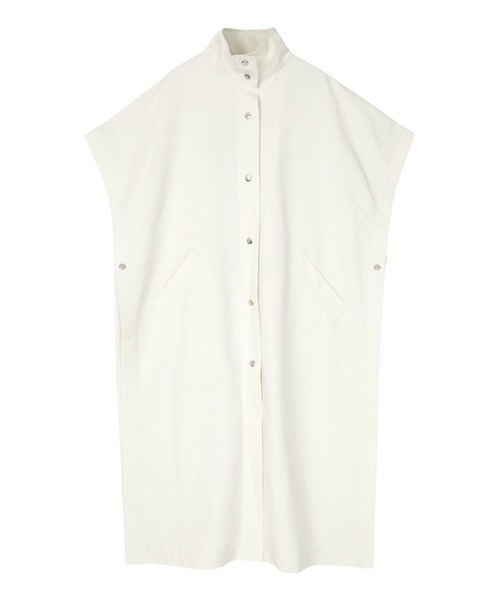 miette（ミエット）の「ｽﾀﾝﾄﾞｶﾗｰｹｰﾌﾟｺｰﾄ（ステンカラーコート・レディース・ブラック/アイボリー・FREE）」の17枚目の写真