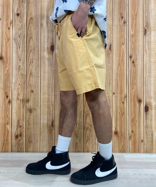 Quiksilver(クイックシルバー)の「QUIKSILVER/クイックシルバー ウォークショーツ ハーフパンツ/無地 コットン/ウォッシュ加工 ウェストゴム EQYWS03827(その他パンツ・メンズ・ブラック/ブルー/イエロー/ベージュ/ライトブラウン/シャーベット・S/M)」の5枚目の写真