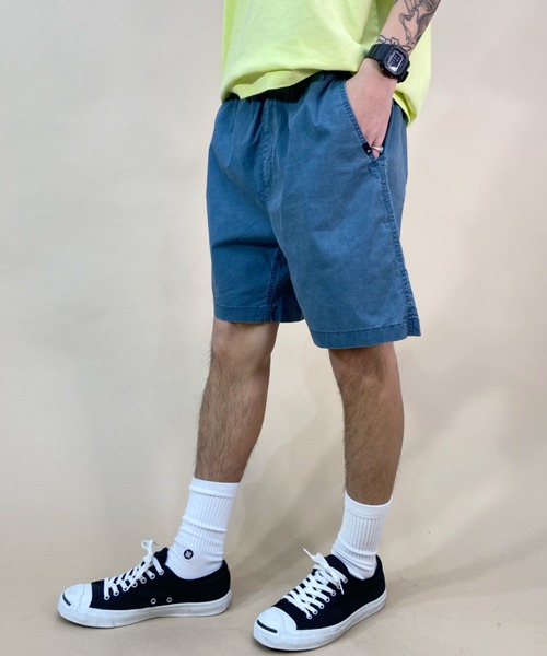 Quiksilver(クイックシルバー)の「QUIKSILVER/クイックシルバー ウォークショーツ ハーフパンツ/無地 コットン/ウォッシュ加工 ウェストゴム EQYWS03827(その他パンツ・メンズ・ブラック/ブルー/イエロー/ベージュ/ライトブラウン/シャーベット・S/M)」の4枚目の写真
