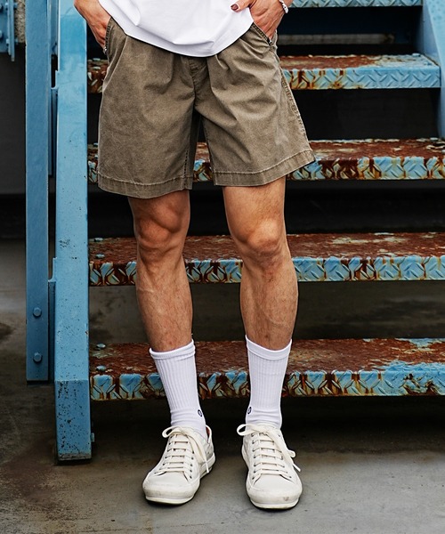 Quiksilver(クイックシルバー)の「QUIKSILVER/クイックシルバー ウォークショーツ ハーフパンツ/無地 コットン/ウォッシュ加工 ウェストゴム EQYWS03827(その他パンツ・メンズ・ブラック/ブルー/イエロー/ベージュ/ライトブラウン/シャーベット・S/M)」の3枚目の写真