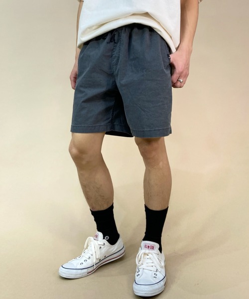 Quiksilver(クイックシルバー)の「QUIKSILVER/クイックシルバー ウォークショーツ ハーフパンツ/無地 コットン/ウォッシュ加工 ウェストゴム EQYWS03827(その他パンツ・メンズ・ブラック/ブルー/イエロー/ベージュ/ライトブラウン/シャーベット・S/M)」の2枚目の写真