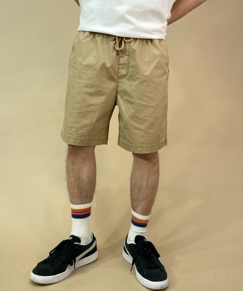 Quiksilver(クイックシルバー)の「QUIKSILVER/クイックシルバー ウォークショーツ ハーフパンツ/無地 コットン/ウォッシュ加工 ウェストゴム EQYWS03827(その他パンツ・メンズ・ブラック/ブルー/イエロー/ベージュ/ライトブラウン/シャーベット・S/M)」の15枚目の写真